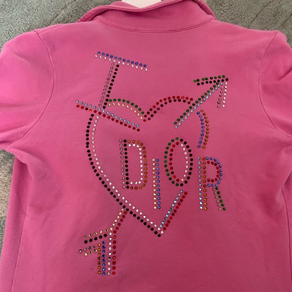 Pink dior zip up sweater - Picture 2 of 7